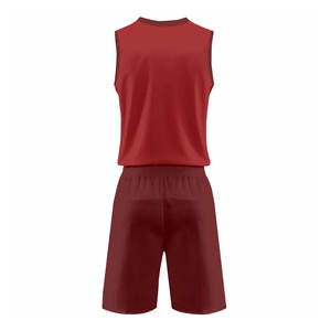 เครื่องแบบบาสเก็ตบอลของเยาวชนที่กำลังมาแรงเสื้อเจอร์ซีย์ซับลิเมตสีน้ำตาลเข้มขนาดพิเศษพิมพ์ลายฉลากส่วนตัว - Product Image 3