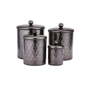 Ensemble de bidons en or en métal fait à la main pour la maison et les ustensiles de cuisine Vaisselle Boîte de rangement des aliments au meilleur tarif - Product Image 6