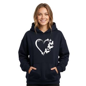 Sudadera con Capucha Unisex Personalizada de Invierno, 100% Algodón, Felpa, Talla Grande, Transpirable, Informal, Estilo Urbano, con Estampado Gráfico - Product Image 1