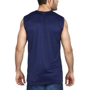 T-shirt léger sans manches pour homme de haute qualité 100% coton personnalisé col rond imprimé vintage tissu tricoté à séchage rapide - Product Image 2
