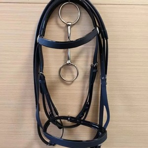 Prix usine cheval tête collier licous équitation bride haute qualité en cuir course de chevaux haute qualité équipement équestre - Product Image 4