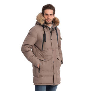 Veste parka pour hommes à la mode prix de gros vêtements pour hommes veste parka garnie de votre logo - Product Image 4