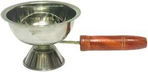 Acero inoxidable Dhoop Dani con mango alcanfor Loban quemador para Puja Kapur Dani Dhup difusor para templo hogar - Product Image 5
