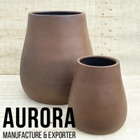 Pots Aurora de l'usine de confiance : Jardinières en Fiberstone peintes, écologiques, modernes, légères, durables, pour l'extérieur et la maison, personnalisables