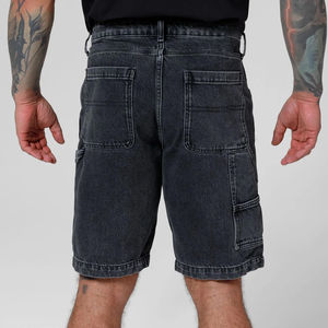 Novedad 2026, Pantalones Cortos de Mezclilla para Hombre, 100% Algodón, Logotipo Bordado Personalizado, Estilo Urbano, Cómodos, Hip Hop - Product Image 5