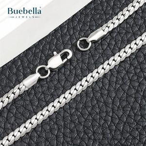 Collar de cadena de eslabones cubanos de moissanita de 5mm chapado en oro de 14 quilates de plata 925 para hombres - Product Image 5
