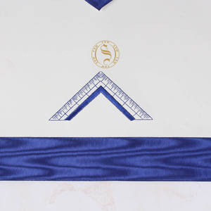Tablier maçonnique Regalia brodé à la main de qualité supérieure Tablier maçonnique maître de haute qualité - Product Image 2