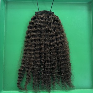 Cabello rizado birmano negro vietnamita crudo vendedores de cabello Virgen sin procesar cutícula alineada cabello humano suave de Qhair - Product Image 2