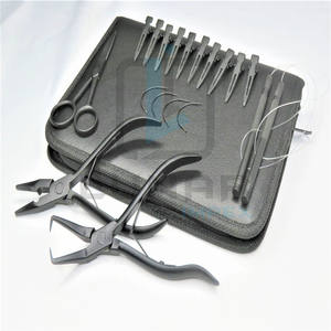 ชุดอุปกรณ์ต่อผมสีด้านสีดำแบบพรีเมียมชุดเคสหนังนิ่มพร้อมฉลากแบรนด์ตามสั่ง - Product Image 2