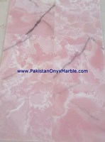 Dalles en onyx rose afghan au design moderne, blocs de sol naturels polis, garantie 1 an pour hôtels, marbre au design graphique