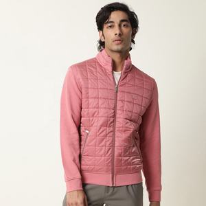 2023 nueva chaqueta acolchada básica para hombre, lona de calidad, cuello alto fino, informal, moda de otoño, estilo callejero, cierre de cremallera, venta al por mayor - Product Image 3