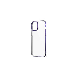 Coque de protection en silicone Netzy Light Purple SAFA Pixel pour iPhone 12 14 Plus - Design rectangulaire blindé pour téléphones mobiles - Product Image 1