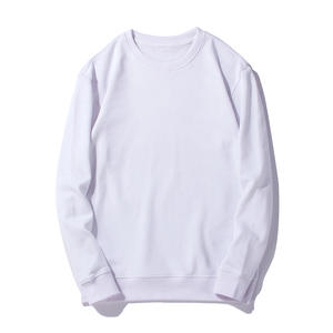 OEM fabricantes de ropa personalizada 250gsm Sudadera de cuello redondo de algodón sudaderas con capucha en blanco Unisex de talla grande sudaderas con capucha - Product Image 5