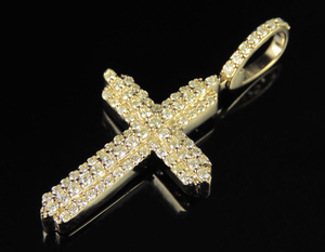 Christian <b>Cross</b> Style Moissnaite Diamond Pendant In S925 <b>Silver</b> Best Wedding Engagement Gift Diamond <b>Necklaces</b> - Product Image 2