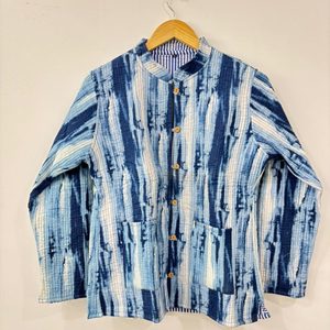 Veste florale matelassée en coton, doublure en soie, coque en PU respirante, imprimée à la main, collection automne/hiver, la plus vendue au monde - Product Image 1