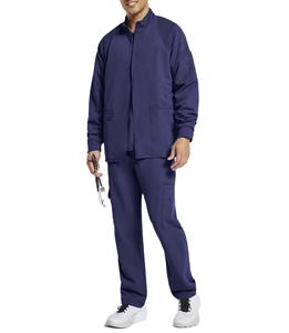 Offre spéciale, vestes de gommage pour infirmière à logo personnalisé, couleur unie, avec fermeture éclair, polaire douce et extensible, pour médecins et hommes, uniformes du personnel - Product Image 1