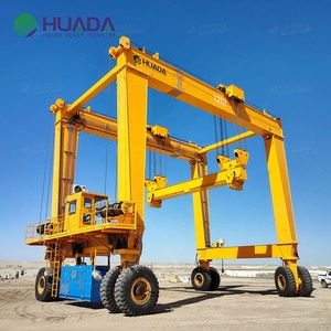 20 tấn cao su tyred giàn cần cẩu đầy đủ thủy lực du lịch động cơ với Power Pack rtg Crane - Product Image 1