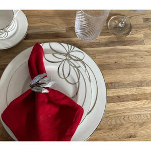 Rond de serviette rond élégant Design de luxe Porte-mouchoirs en argent Décoration classique de la maison et de la table Parfait pour le présentoir de serviettes - Product Image 4