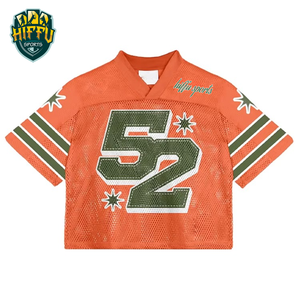 เสื้อเจอร์ซีย์ทรงบ็อกซี่ ยูนิเซ็กซ์ ผ้าโพลีเอสเตอร์ ระบายอากาศ แห้งเร็ว สไตล์อเมริกันฟุตบอล สตรีทแวร์ ชุดกีฬา ปักลาย สกรีนลาย - Product Image 3