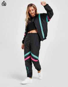 Traje cortavientos atractivo de alta calidad para mujer para invierno, última moda, logotipo personalizado de alta calidad y colores de contraste - Product Image 1