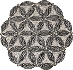 Best Theme Design Glass <b>Beads</b> <b>Placemat</b> Best for Parties & Other Functions Tableware Decorative <b>Placemat</b> Are Made of High Quality - Product Image 1