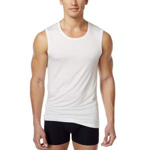 Unisex <b>Vest</b> Good Quality Custom Graphic Printed Breathable Knitted Gym Wear Streetwear Tank Top in <b>White</b> for <b>Men</b> - Product Image 1