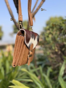 Bolso Bandolera de Piel de Vaca con Pelo, Bolso de Mano Elegante, de Cuero Vacuno, de Lujo, de Alta Calidad, Multiusos, Estilo Bohemio - Product Image 2