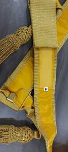 Handmade Customizable Full Gold Ceremonial Sash Belt <b>Metallic</b> <b>Yarn</b> Tassel Wholesale Mylar Waist Personal Defense Equipment - Product Image 4