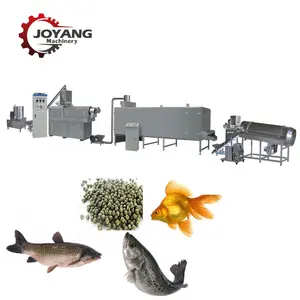 Ligne de production professionnelle d'extrudeuse d'aliments pour poissons machine d'extrudeuse flottante pour aliments pour poissons flottants