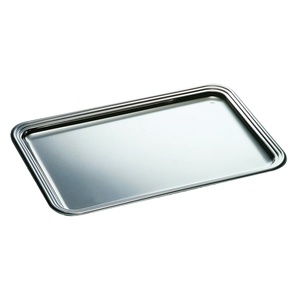 Plateau de service multifonctionnel en acier inoxydable Épaississement et approfondissement Plateau de service rectangulaire en acier inoxydable sur mesure - Product Image 1