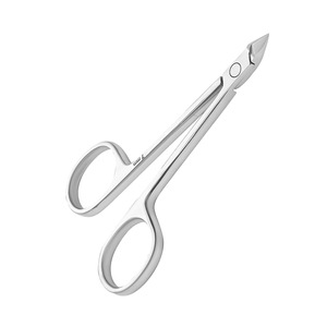 Tijeras estilo pinzas para cutícula y callos Punta de 7 mm acabado en arena Metal acero uñas cutícula pinzas para belleza - Product Image 2