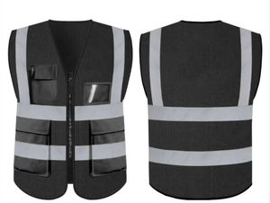 Gilet réfléchissant haute visibilité avec gilet de sécurité à logo personnalisable multi-poches avec design personnalisé - Product Image 2