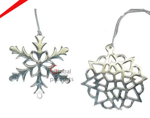 เครื่องประดับคริสต์มาสแบบแขวนผนังสีเงินรูปดาวที่สวยงาม - Product Image 3