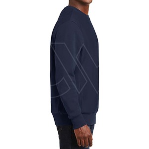 2024 Winter Polyester/Cotton Fleece Regular Fit Solid Color Anti-Wrinkle Quick Dry Eco-Friendly Breathable OEM Men <b>Sweatshirt</b> - Product Image 3