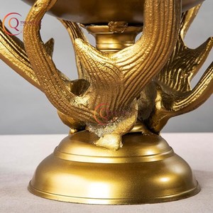 Enfriador de cubo de acero para Barra de hogar de nuevo diseño, bañera de hielo de Metal de Color dorado con mango de diseño de asta para decoración y uso de botellas de cerveza - Product Image 3