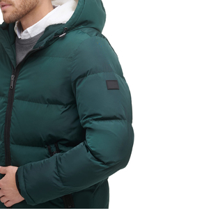 High Quality Men's Winter Puffer Jacket Latest Street Style Design Stand Collar Canvas <b>Fabric</b> OEM ODM Service Wholesale Price - Product Image 5