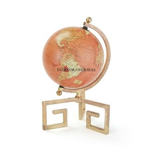 Enduit de poudre de couleur noire et plaqué or de haute qualité en métal de qualité supérieure fabriqué dans le monde Globe Home Decor Accents Supplies from India - Product Image 4