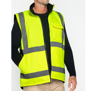 Chaleco de Seguridad Reflectante de Alta Visibilidad para Trabajo, Chaleco de Seguridad de Poliéster para Hombre, Uso en Exteriores y Construcción - Product Image 2