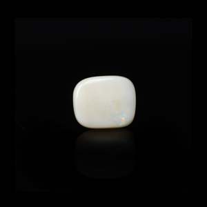 Opale - 13,61 carats - Pierre précieuse naturelle de cristal poli de forme ovale - Haute qualité supérieure - Taille personnalisable - Couleur blanche - Product Image 2