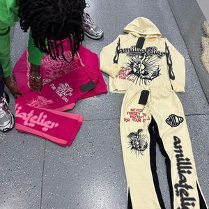 NUEVO LOGOTIPO PERSONALIZADO DISEÑO PERSONALIZADO SUDADERA CON CAPUCHA PARA HOMBRES POLAR DE POLIÉSTER DE ALGODÓN CON BOLSILLO DE CANGURO Y CAPUCHA CON LLAZO - Product Image 1