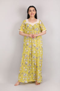 Confortable mode Style longue coton robe de nuit séchage rapide respirant lisse toutes saisons Sexy femmes vêtements de nuit de nuit - Product Image 4