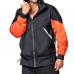 Ensemble de survêtement en nylon pour homme, veste zippée de haute qualité et pantalon de jogging en nylon, ensemble coupe-vent - Product Image 3