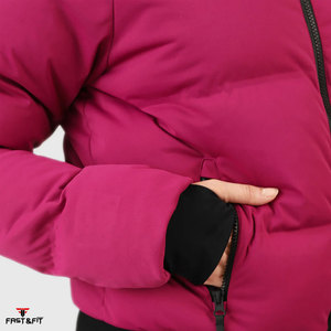 แจ็กเก็ตขนเป็ดสำหรับผู้หญิงยาวผ้าฝ้ายระบายอากาศได้สำหรับกลางแจ้งฤดูหนาวดีไซน์ใหม่ - Product Image 5