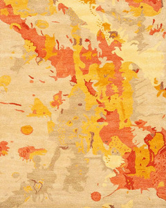 Tapis moderne de luxe en soie de bambou, motif abstrait noué à la main, pour le salon, lavable, à usage domestique - Product Image 4