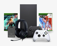 Consola de Videojuegos Serie X de 1 TB con 1000-5000 Juegos Integrados, 2 Controles Inalámbricos BT, Compatible con VR, Enchufe Estadounidense, Expansión TF de hasta 256 GB