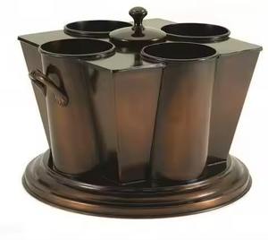 Cubo de hielo de Metal con mango de reno, herramienta de barra decorativa para bodas, fiestas en casa y hoteles, precio al por mayor disponible, novedad - Product Image 6