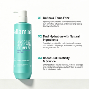 Crème Définissante pour Boucles Pallamina Avocado Aloe Vera Sans Rinçage Anti-Frisottis Hydratante Rehausseur de Boucles pour <span class=keywords><strong>Cheveux</strong></span> <span class=keywords><strong>Bouclés</strong></span> Ondulés Frisés OEM ODM - Product Image 2