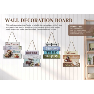 แผ่นไม้ตกแต่งผนังสำหรับแขวนตกแต่งบ้านอย่างมีสไตล์ - Product Image 1