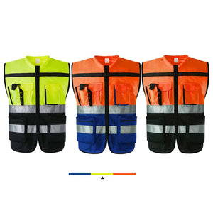 Gilet de sécurité réfléchissant de protection industrielle haute visibilité vêtements résistants aux coups de couteau vêtements de travail de sécurité pour la construction - Product Image 5