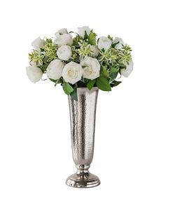 Office and Home Golden Finishing Decorative Table Centerpieces Metal Flower Vases Hot <b>Sale</b> Handmade Designer Flower Pot - Product Image 4